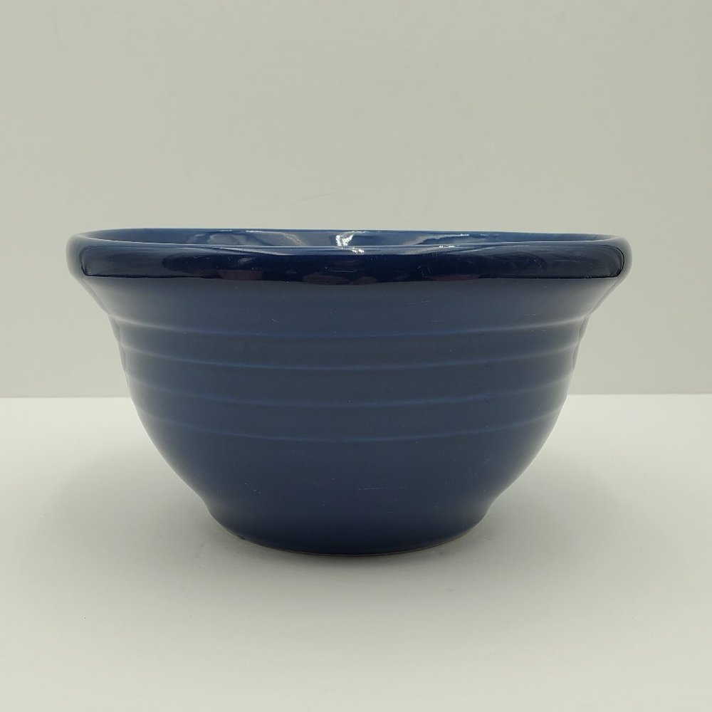 Henn Pottery Cobalt Blue Mixing Bowl Henn Navy Blue Serving Bowl